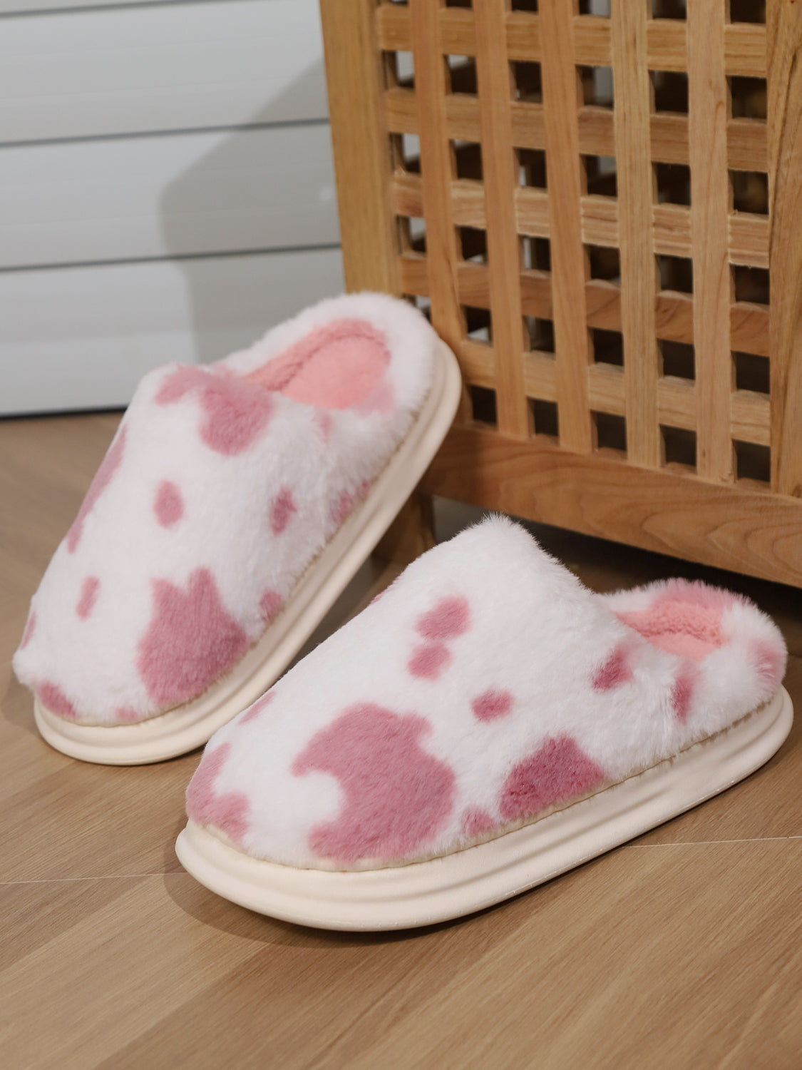 Animal Print Faux Fur Slippers Slippers JT's Designer Fashion