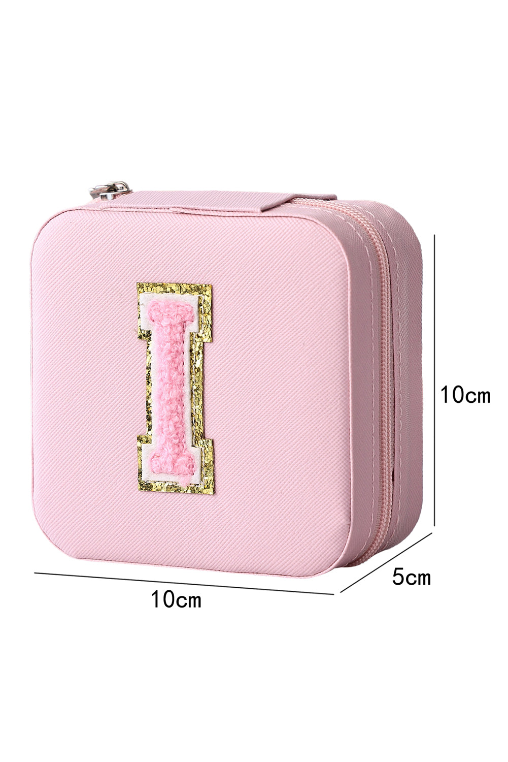 Pink Portable Initial Jewelry Box Other Accessories JT's Designer Fashion