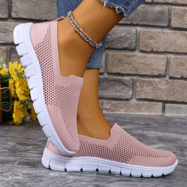 Breathable Mesh Round Toe Slip-Ons Shoes JT's Designer Fashion