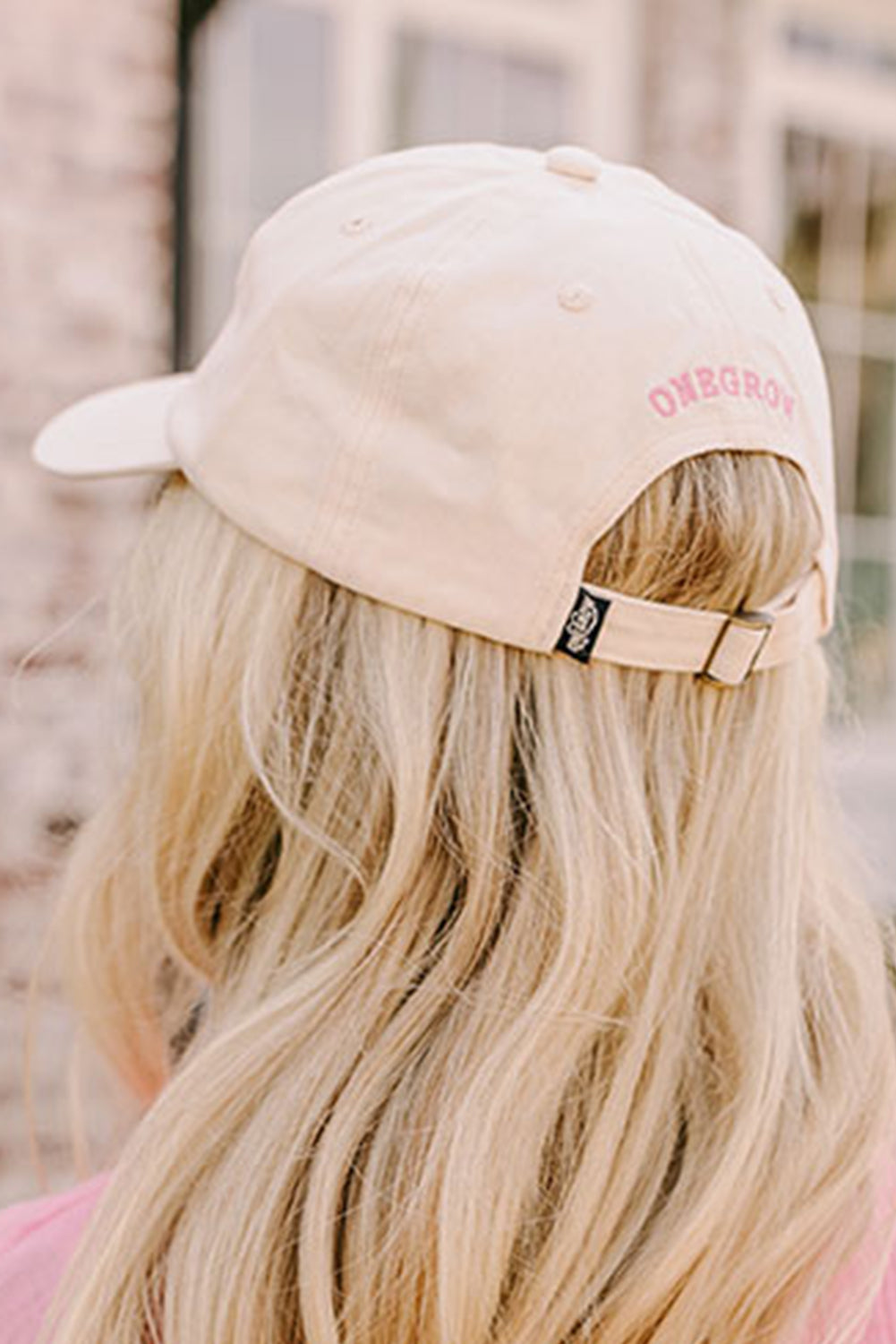 White Girlish Bow Embroidered Baseball Cap Hats & Caps JT's Designer Fashion