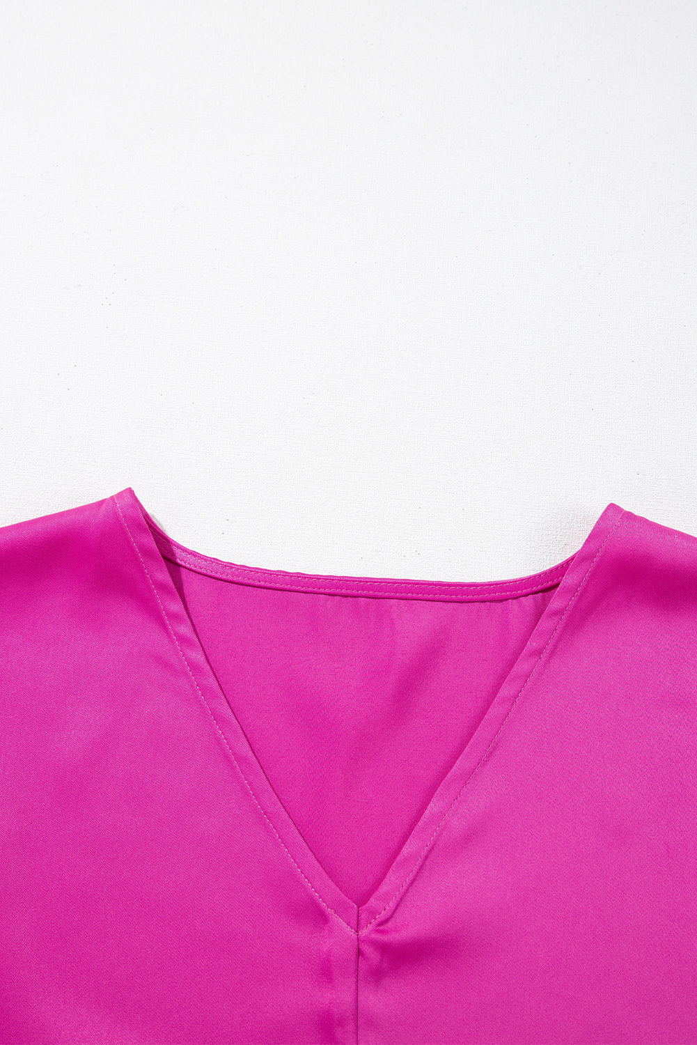 Bright Pink Silky V Neck Dolman Blouse Pre Order Tops JT's Designer Fashion