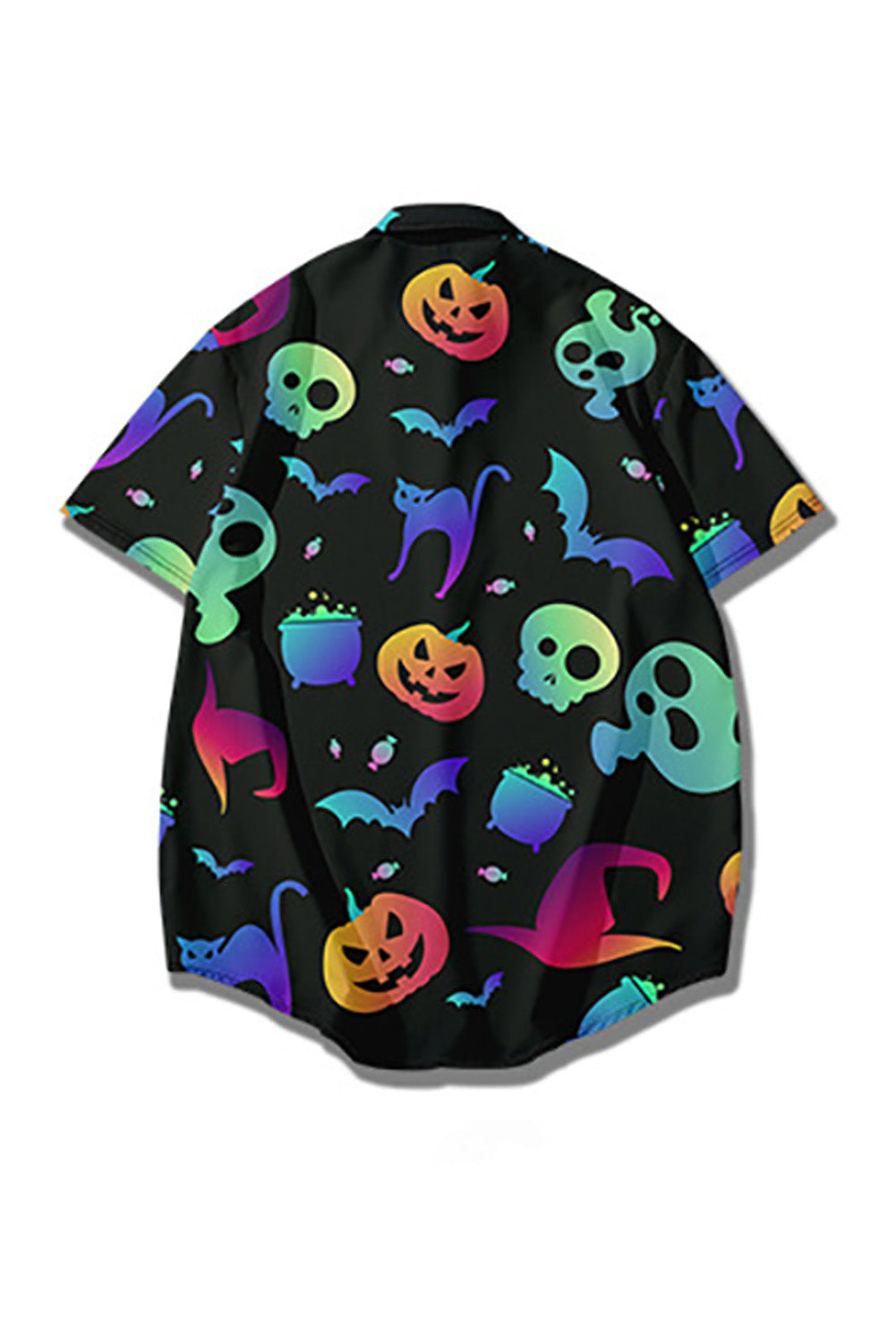 Halloween Graphic Print Button Up Men's Shirt Men's Tops JT's Designer Fashion