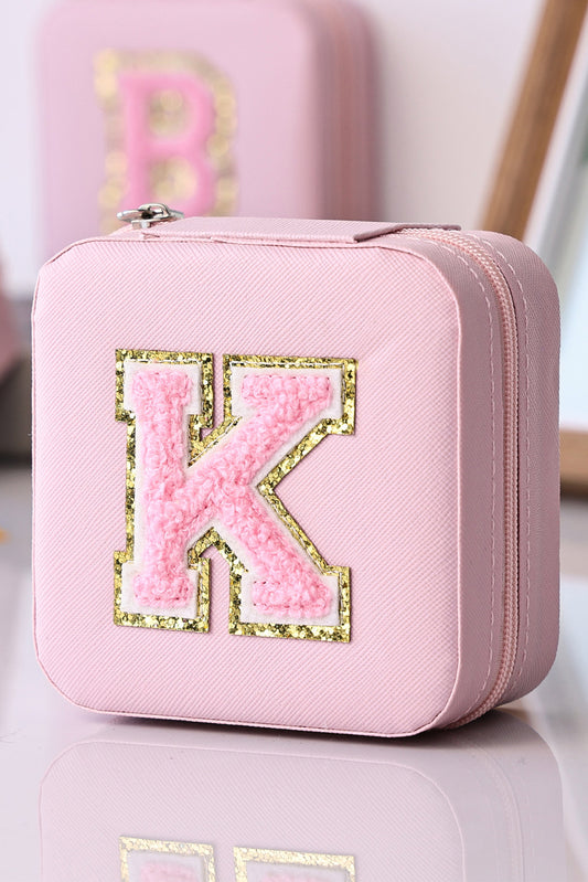 Pink Initial K Jewelry Organizer Box Other Accessories JT's Designer Fashion