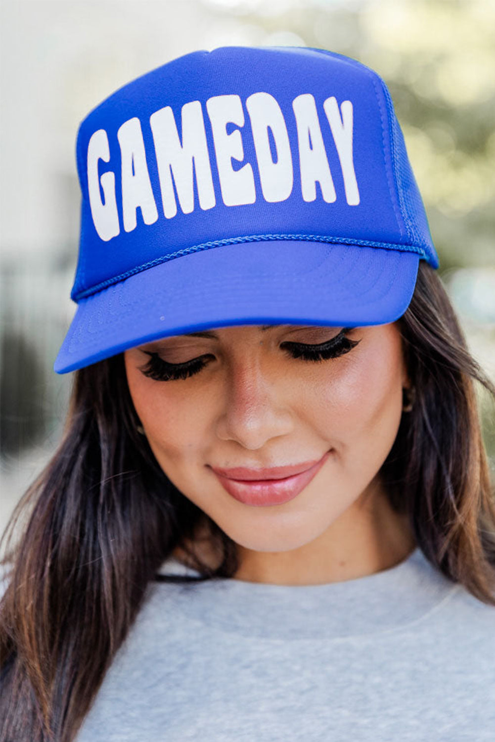 Bluing GAME DAY Graphic Mesh Back Baseball Cap Hats & Caps JT's Designer Fashion