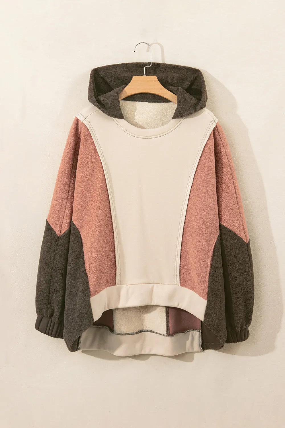 Color Block Long Sleeve Hoodie Long Sleeve Tops JT's Designer Fashion