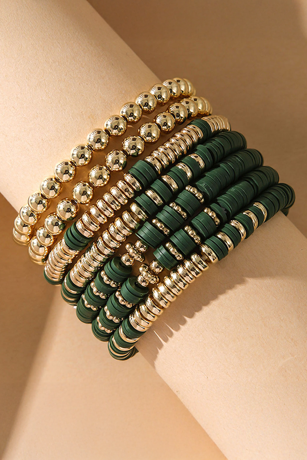 Vineyard Green St Patricks Multi Layered Beaded Bracelet Set Jewelry JT's Designer Fashion