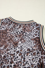 Multicolour Leopard Checkered Double Printed Reversible Sleeveless Long Dress Maxi Dresses JT's Designer Fashion