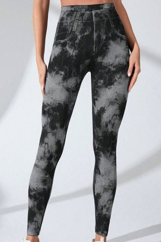 Tie-Dye High Waist Active Leggings Leggings JT's Designer Fashion
