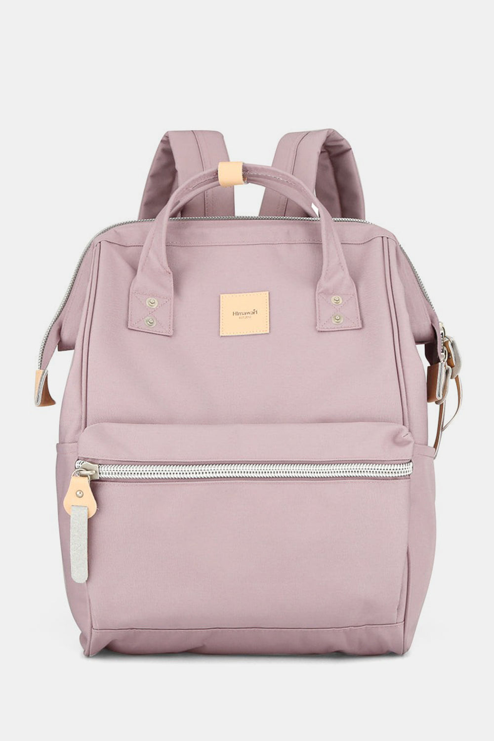 Himawari Water Resistant Canvas Backpack Bag with Side Pockets Light Mauve One Size Backpacks JT's Designer Fashion