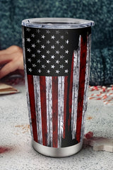 Dirty blue American Flag Stainless Steel Insulated Tumbler 20oz Tumblers JT's Designer Fashion