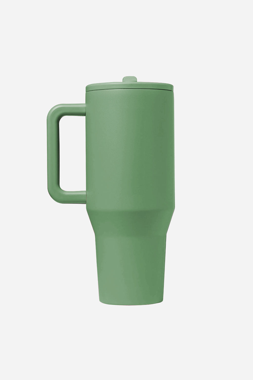 Dark Green Frosted Stainless Handle Large Vacuum Cup with Straw 1200ml Tumblers JT's Designer Fashion