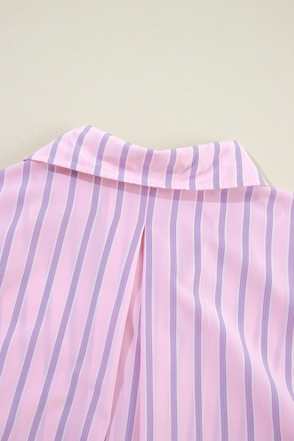 Pink Stripe Chest Pocket Casual Shirt Blouses & Shirts JT's Designer Fashion