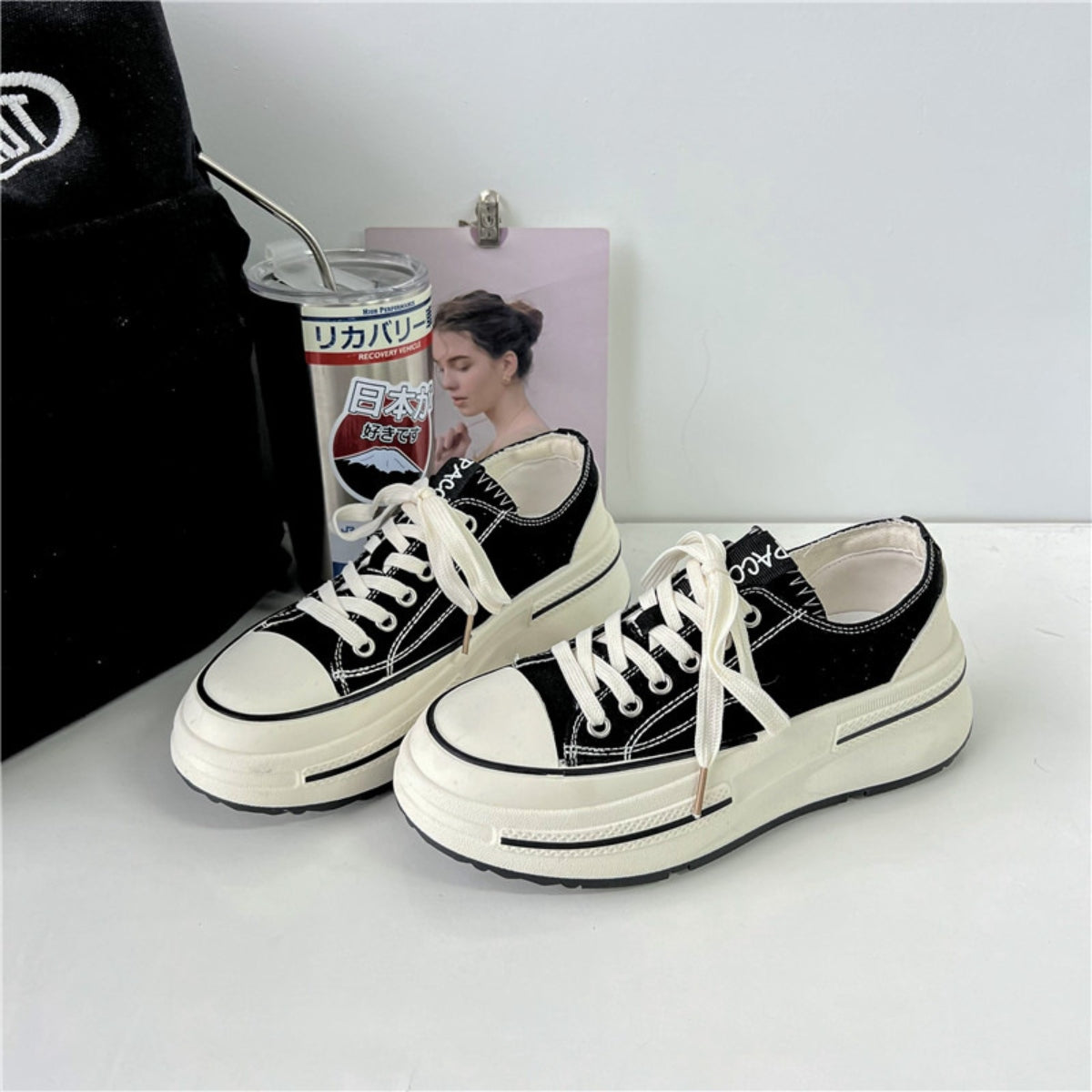 Lace-Up Round Toe Platform Sneakers Shoes JT's Designer Fashion