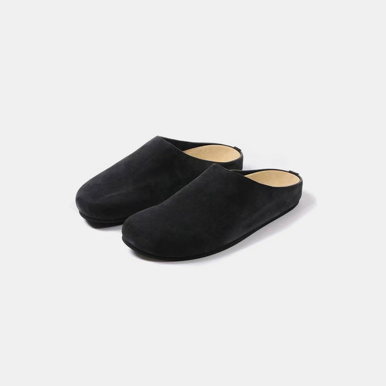 Suede Round Toe Slip-Ons Shoes JT's Designer Fashion