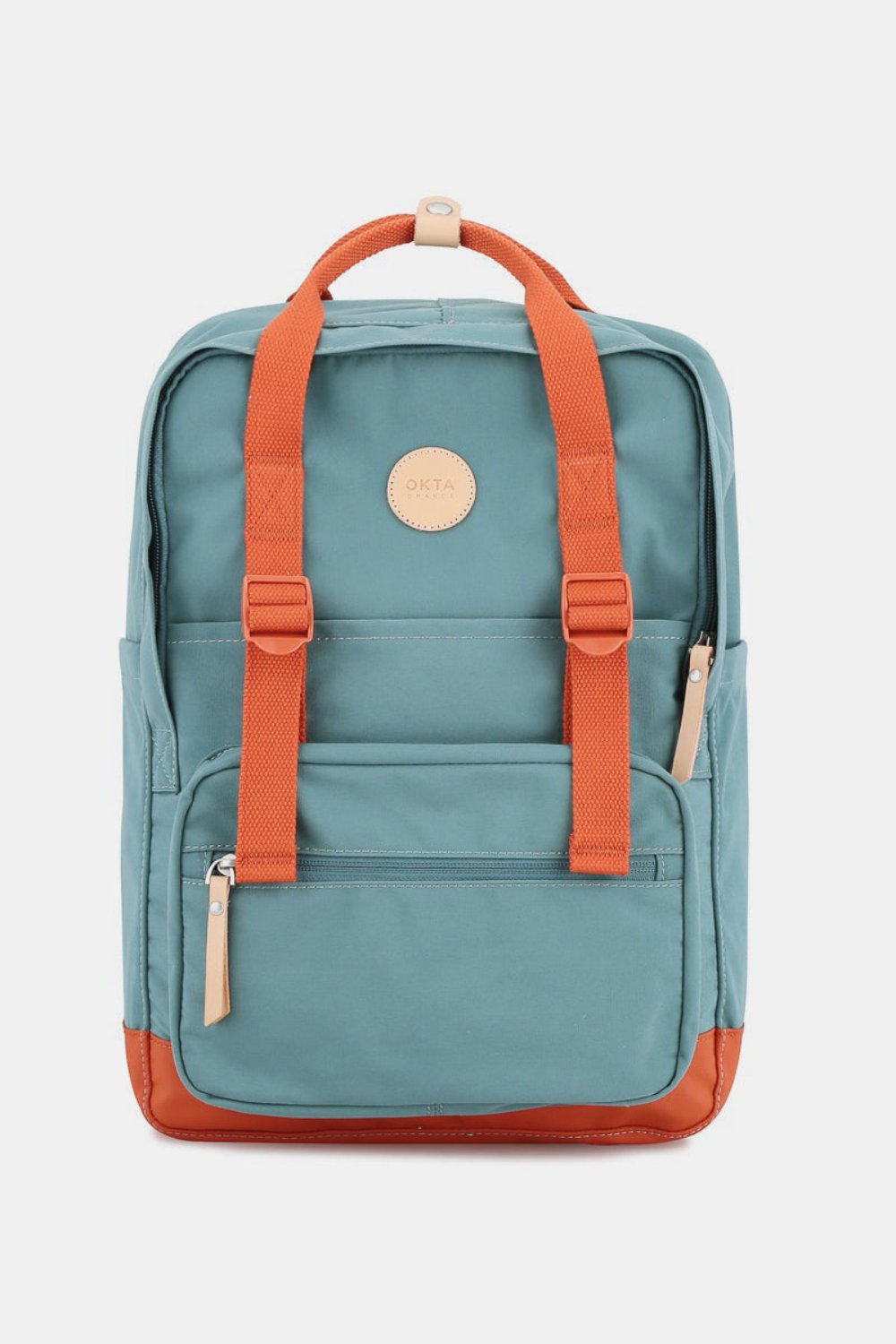 Himawari Waterproof Canvas Backpack Bag with Side Pockets Teal One Size Backpacks JT's Designer Fashion