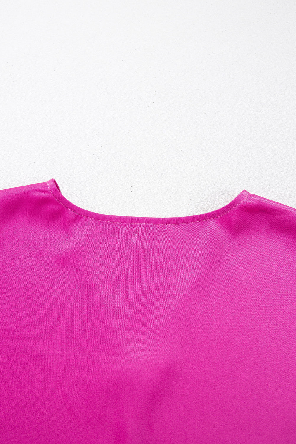 Bright Pink Silky V Neck Dolman Blouse Pre Order Tops JT's Designer Fashion