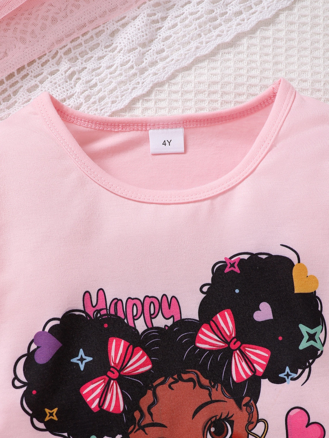 Children's Cartoon Graphic Top and Pants Set Children's Apparel JT's Designer Fashion