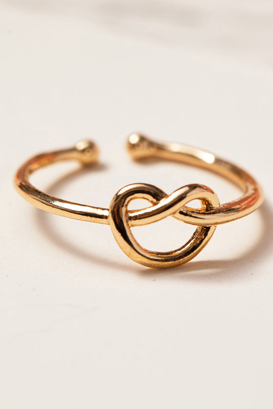 Gold Knot A Heart Valentines Fashion Ring Jewelry JT's Designer Fashion