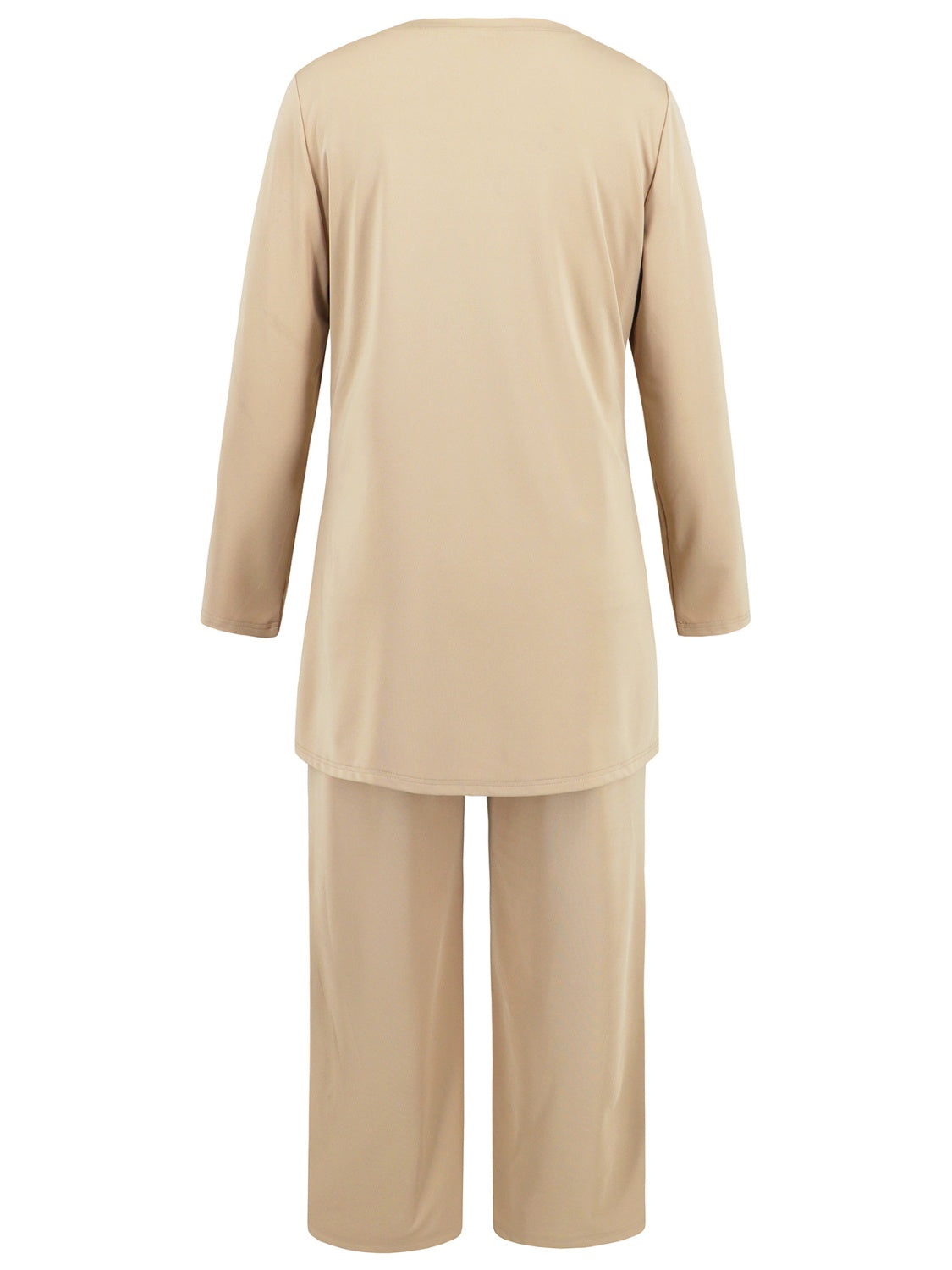 V-Neck Tank, Long Sleeve Cover-Up and Pants Three Piece Set Pant Sets JT's Designer Fashion