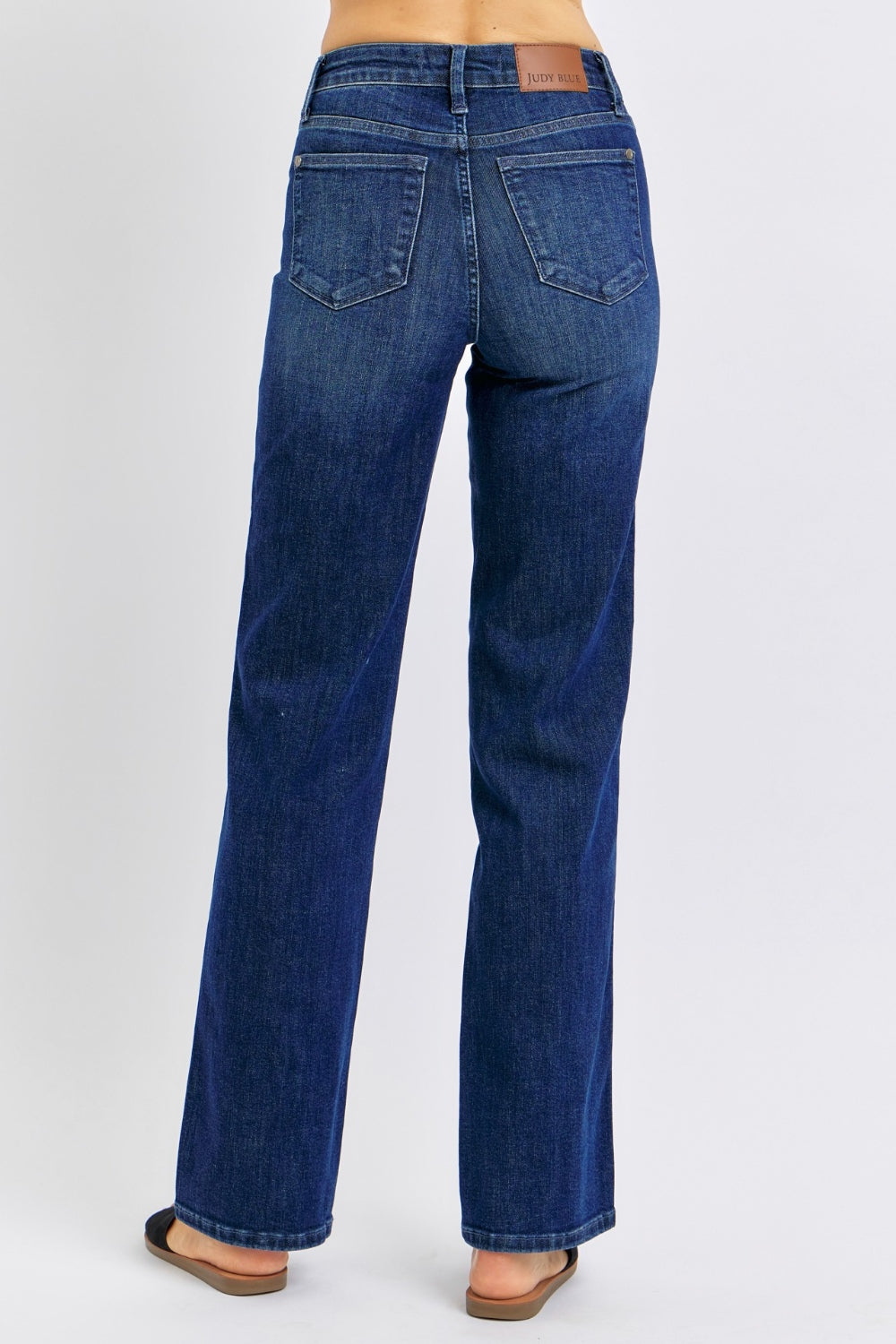 Judy Blue Full Size High Waist Tummy Control Straight Jeans High Waist Jeans JT's Designer Fashion