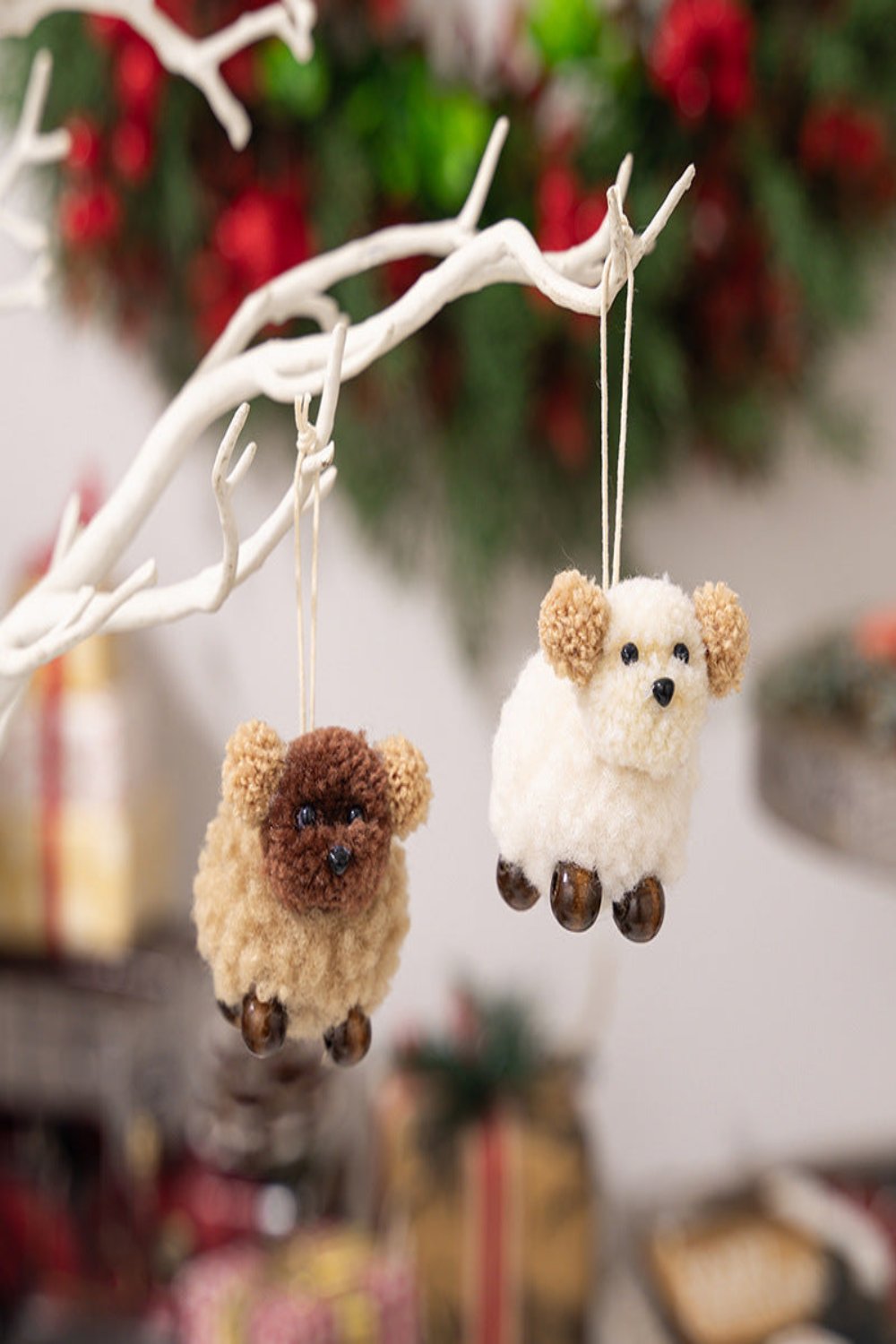 2-Piece Fuzzy Puppy Hanging Widget Multi One Size Home Accessories JT's Designer Fashion