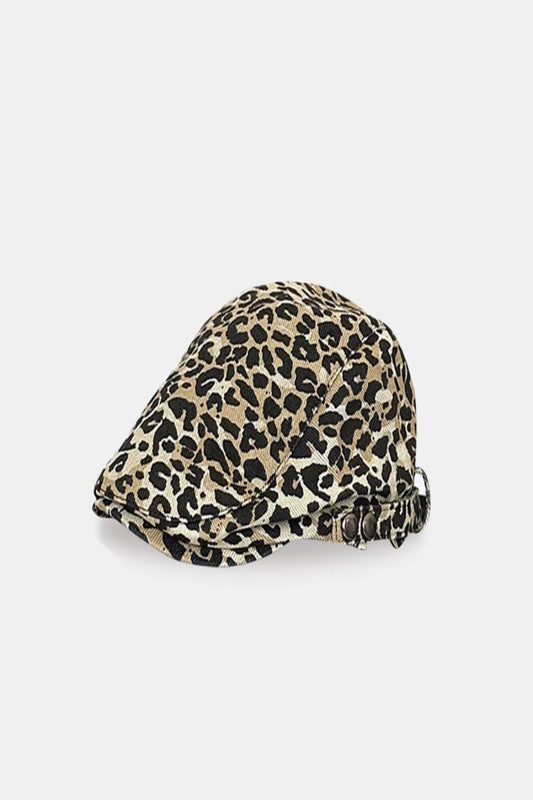 Adjustable Leopard Cotton Hat Leopard One Size Hats & Caps JT's Designer Fashion