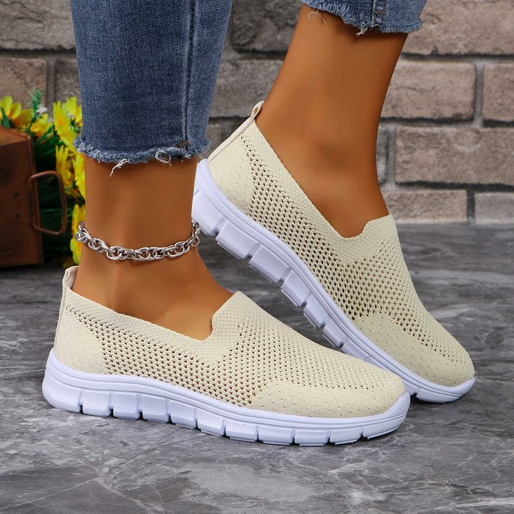 Breathable Mesh Round Toe Slip-Ons Shoes JT's Designer Fashion