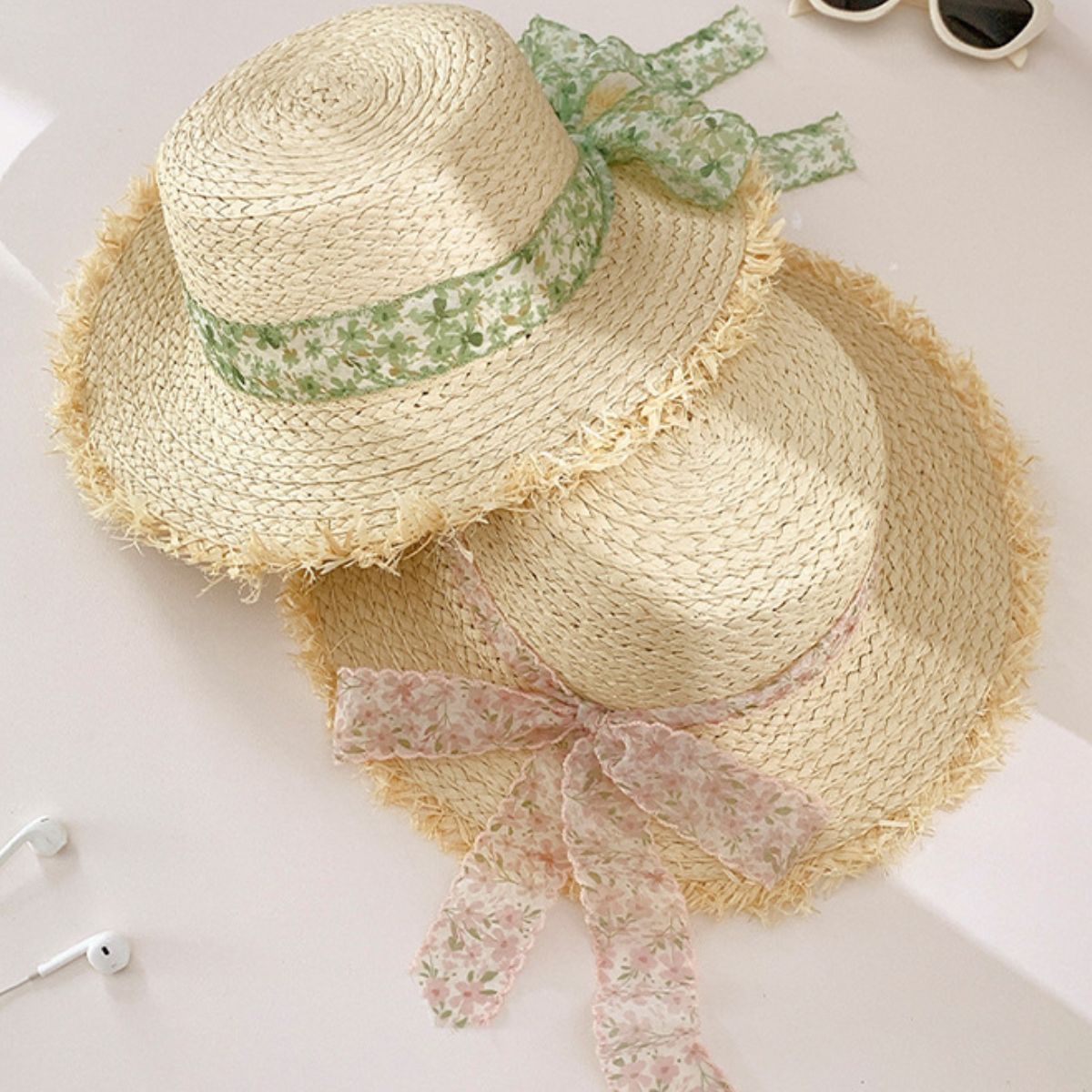 Raffia Straw Braided Sun Hat Hats & Caps JT's Designer Fashion