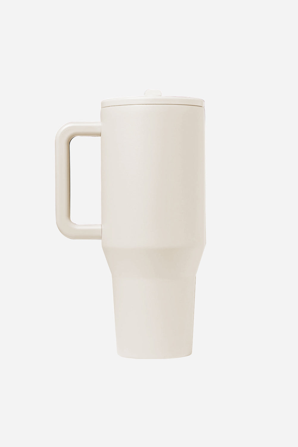 White Frosted Stainless Handle Large Vacuum Cup with Straw 40oz Tumblers JT's Designer Fashion