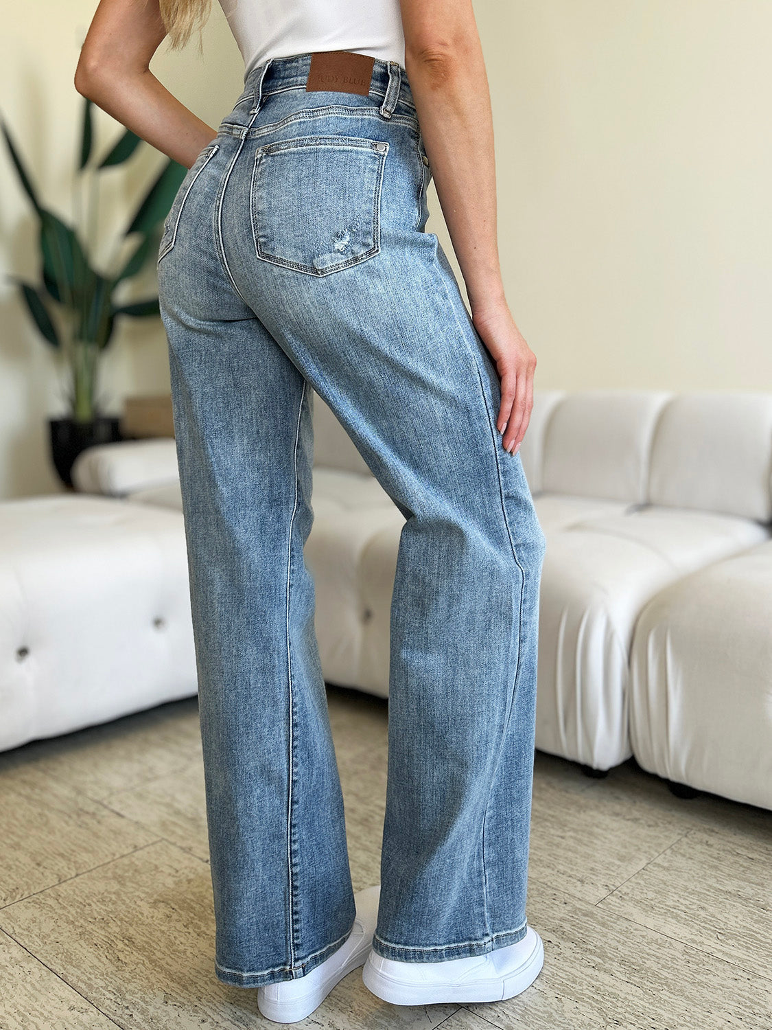 Judy Blue Full Size High Waist Straight Jeans High Waist Jeans JT's Designer Fashion