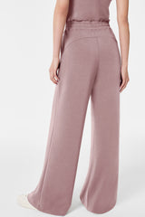 Old Rose Solid Color Crew Neck Drawstring High Waist Sleeveless Jumpsuit Bottoms JT's Designer Fashion