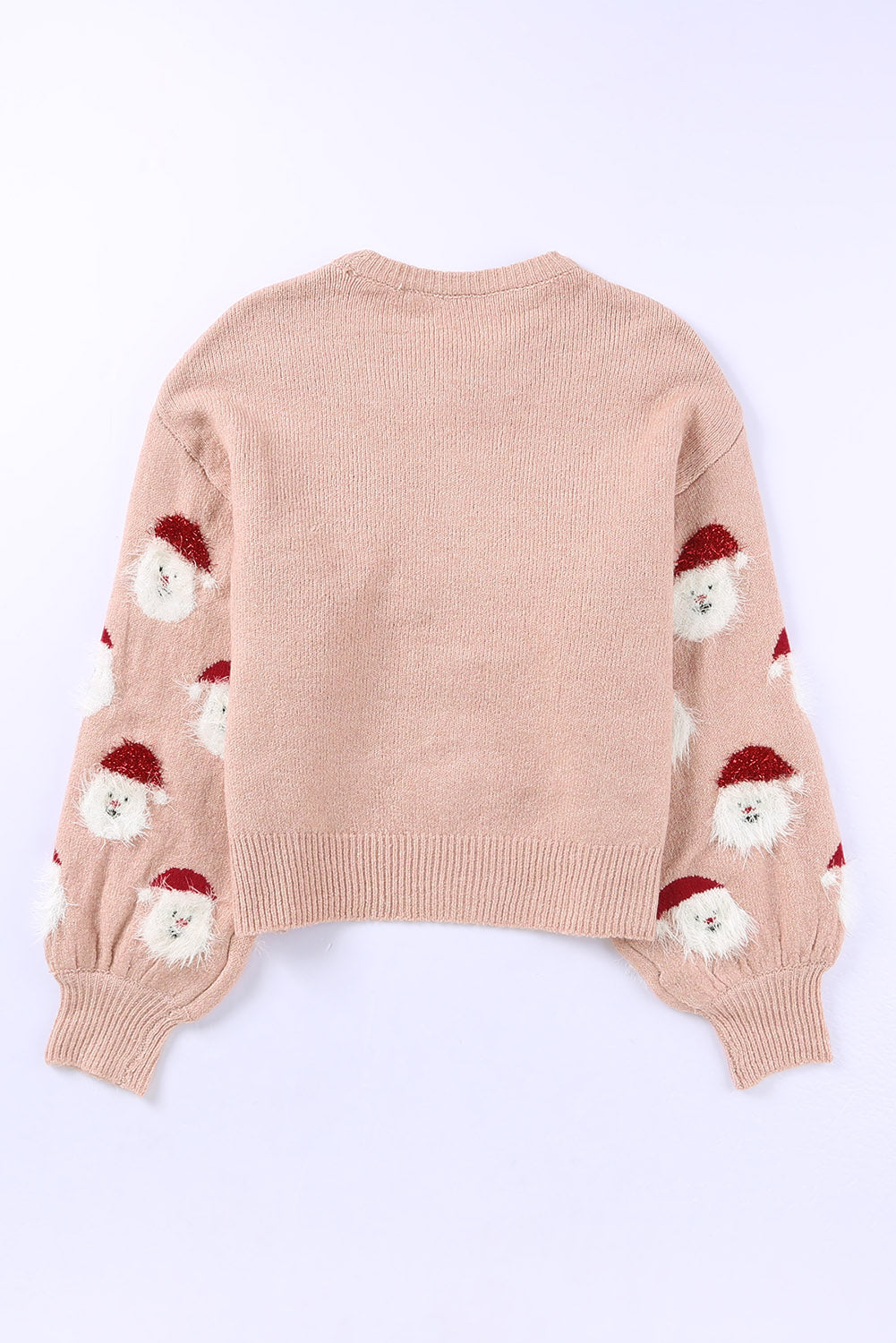 Pink Christmas Santa Claus Pullover Sweater Sweaters & Cardigans JT's Designer Fashion