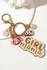 Pink Girl Mama Dog Claw Pearl Tassel Keychain Other Accessories JT's Designer Fashion