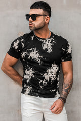 Black LET'S GO BRANDON Tie Dyed Print Men's Graphic Tee Men's Tops JT's Designer Fashion