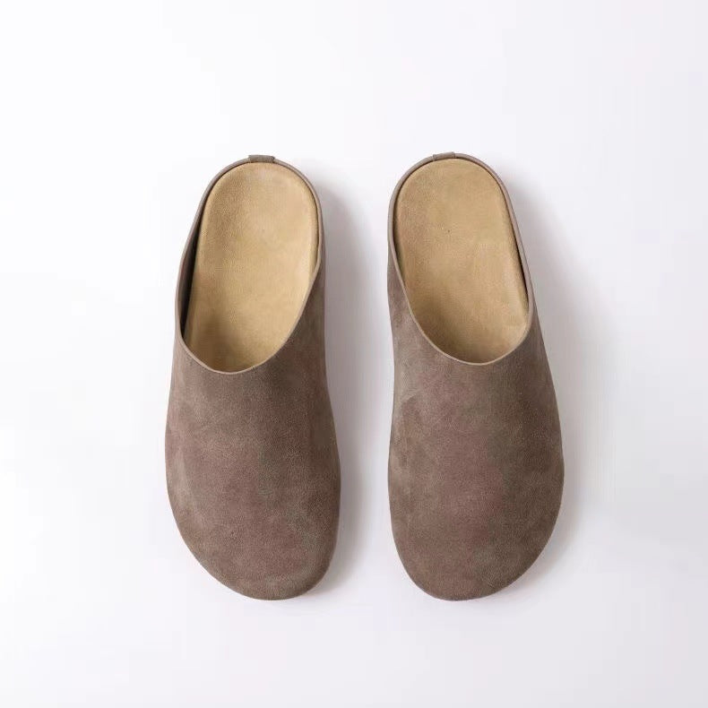 Suede Round Toe Slip-Ons Shoes JT's Designer Fashion