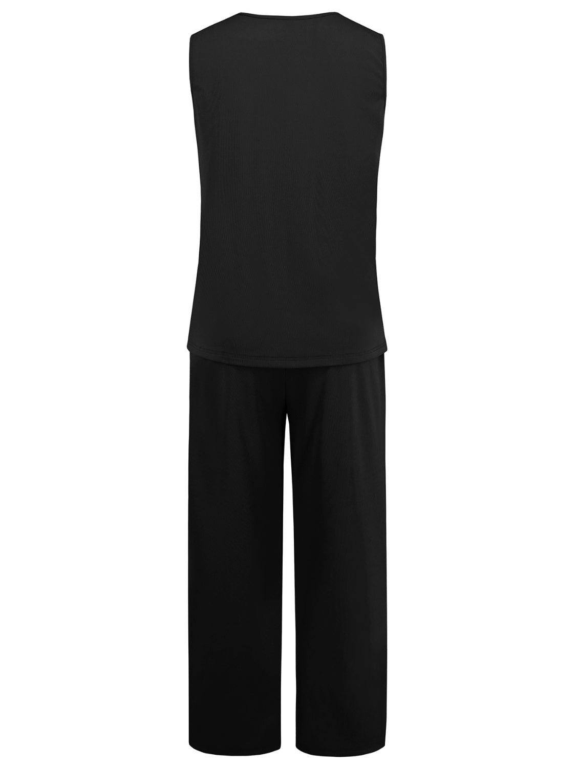 V-Neck Tank, Long Sleeve Cover-Up and Pants Three Piece Set Pant Sets JT's Designer Fashion