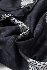 Black Bohemian Printed Drawstring Waist Wide Leg Pants Pants & Culotte JT's Designer Fashion