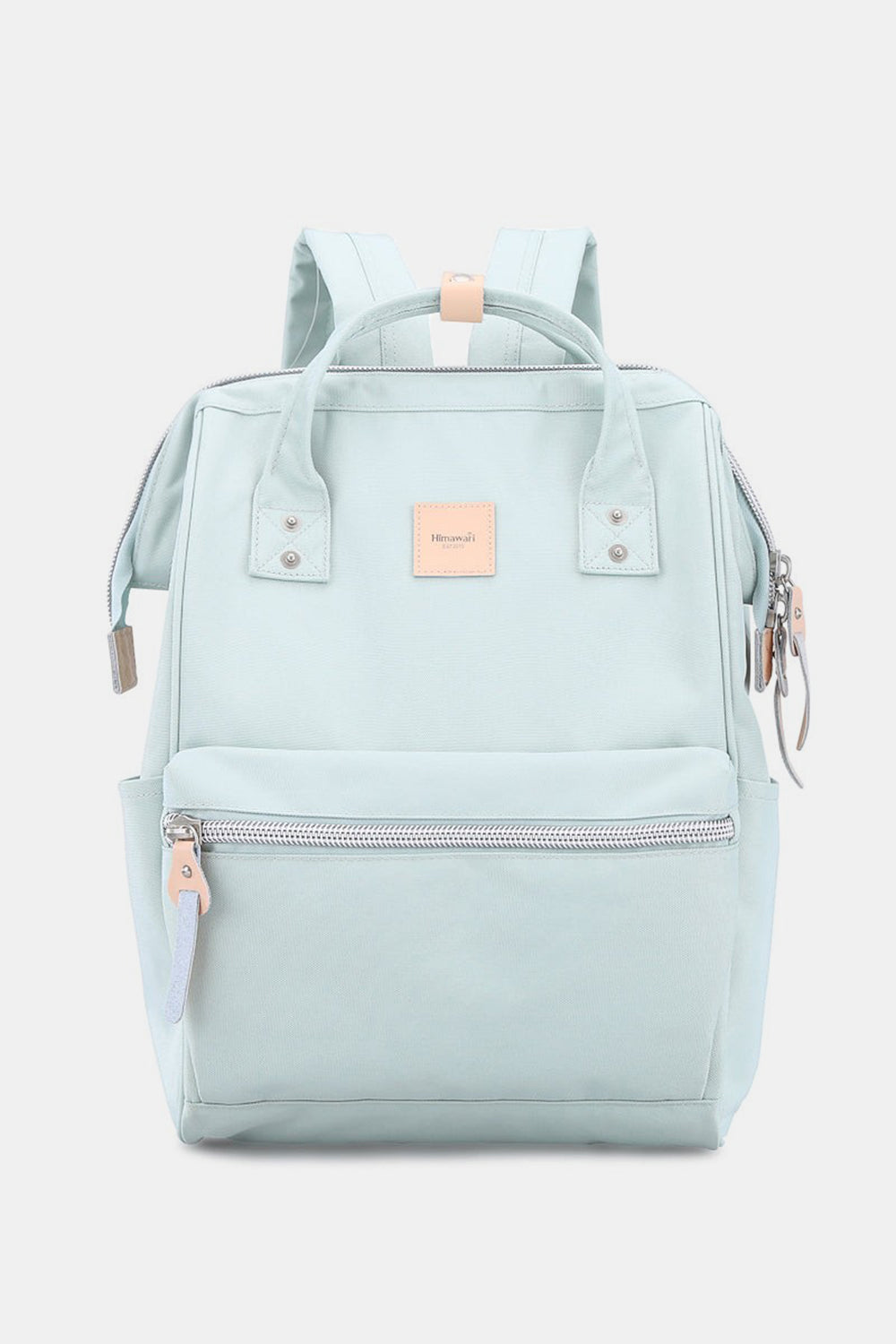 Himawari Water Resistant Canvas Backpack Bag with Side Pockets Sky Blue One Size Backpacks JT's Designer Fashion