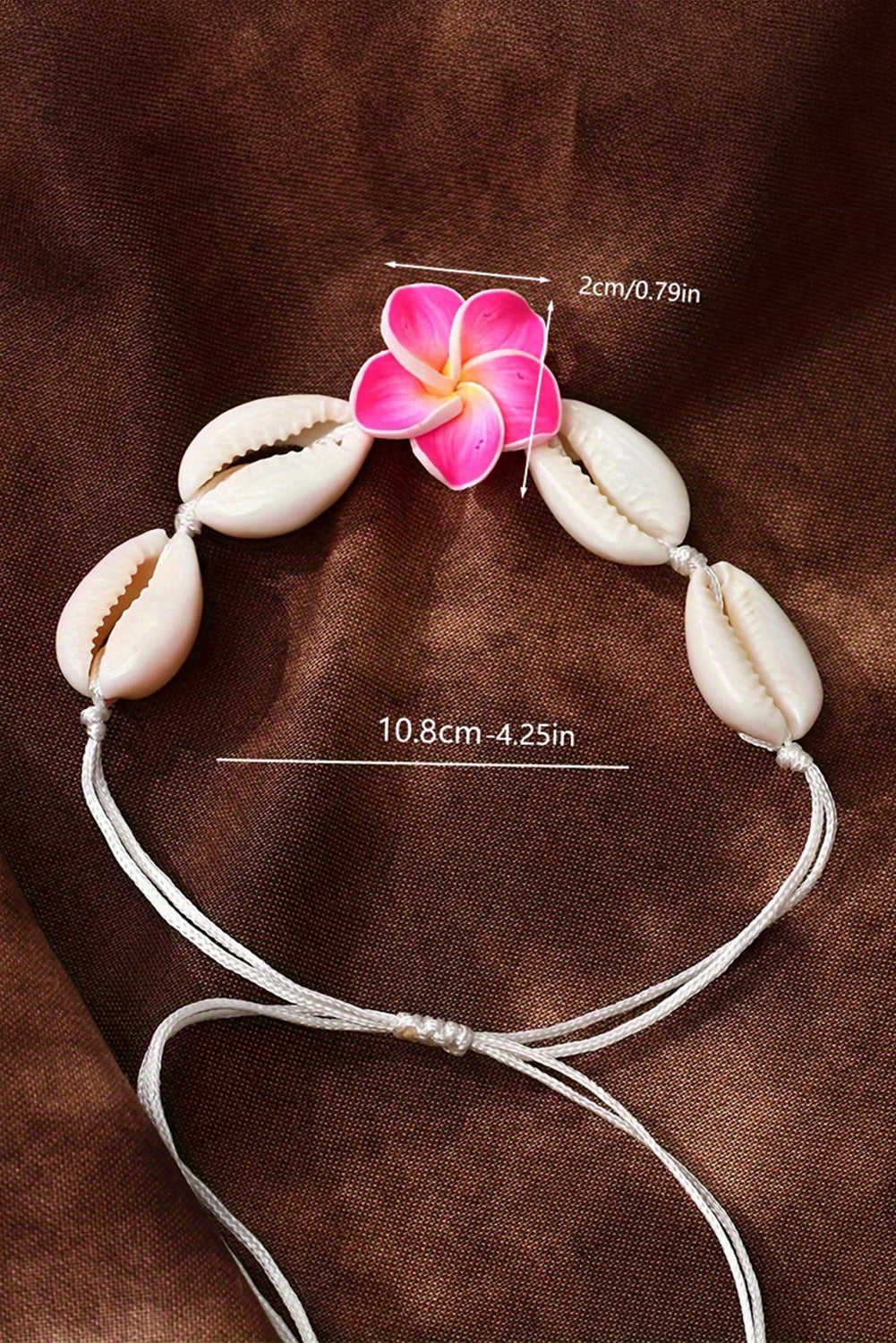 White Flower Seashell Adjustable Bracelet Jewelry JT's Designer Fashion