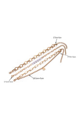 Gold Pearl Plated Alloy Adjustable Chain Necklace Jewelry JT's Designer Fashion