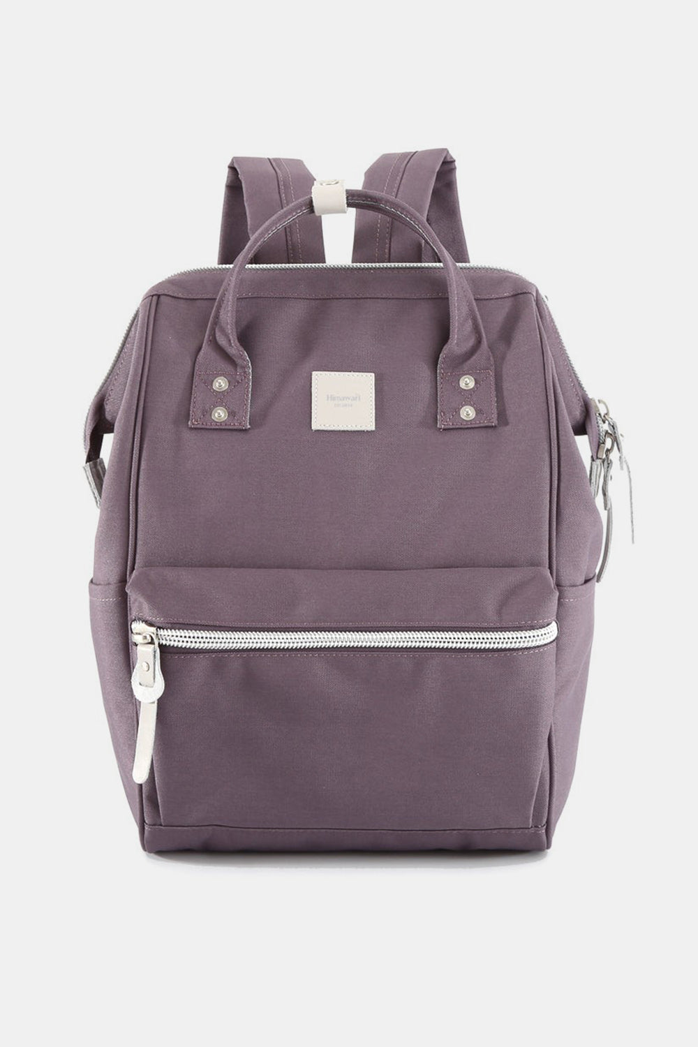 Himawari Water Resistant Canvas Backpack Bag with Side Pockets Purple One Size Backpacks JT's Designer Fashion