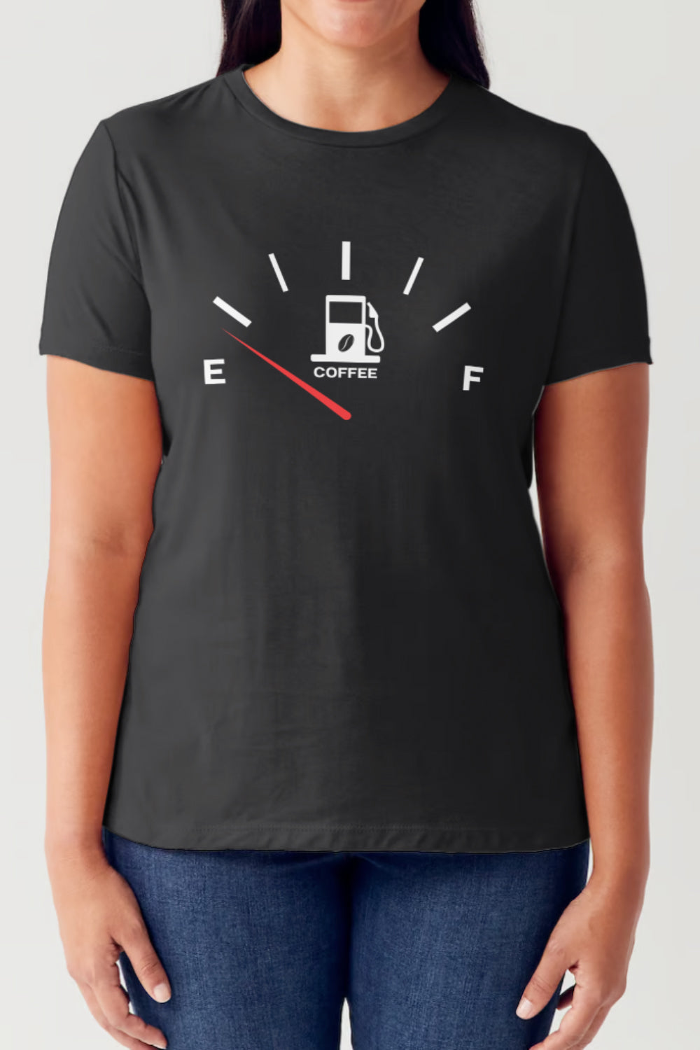 Coffee Fuelled Graphic Short Sleeve Tubular T-Shirt Black Graphic Tees JT's Designer Fashion