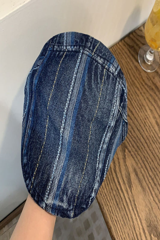 Washed Breathable Denim Hat Dark One Size Hats & Caps JT's Designer Fashion