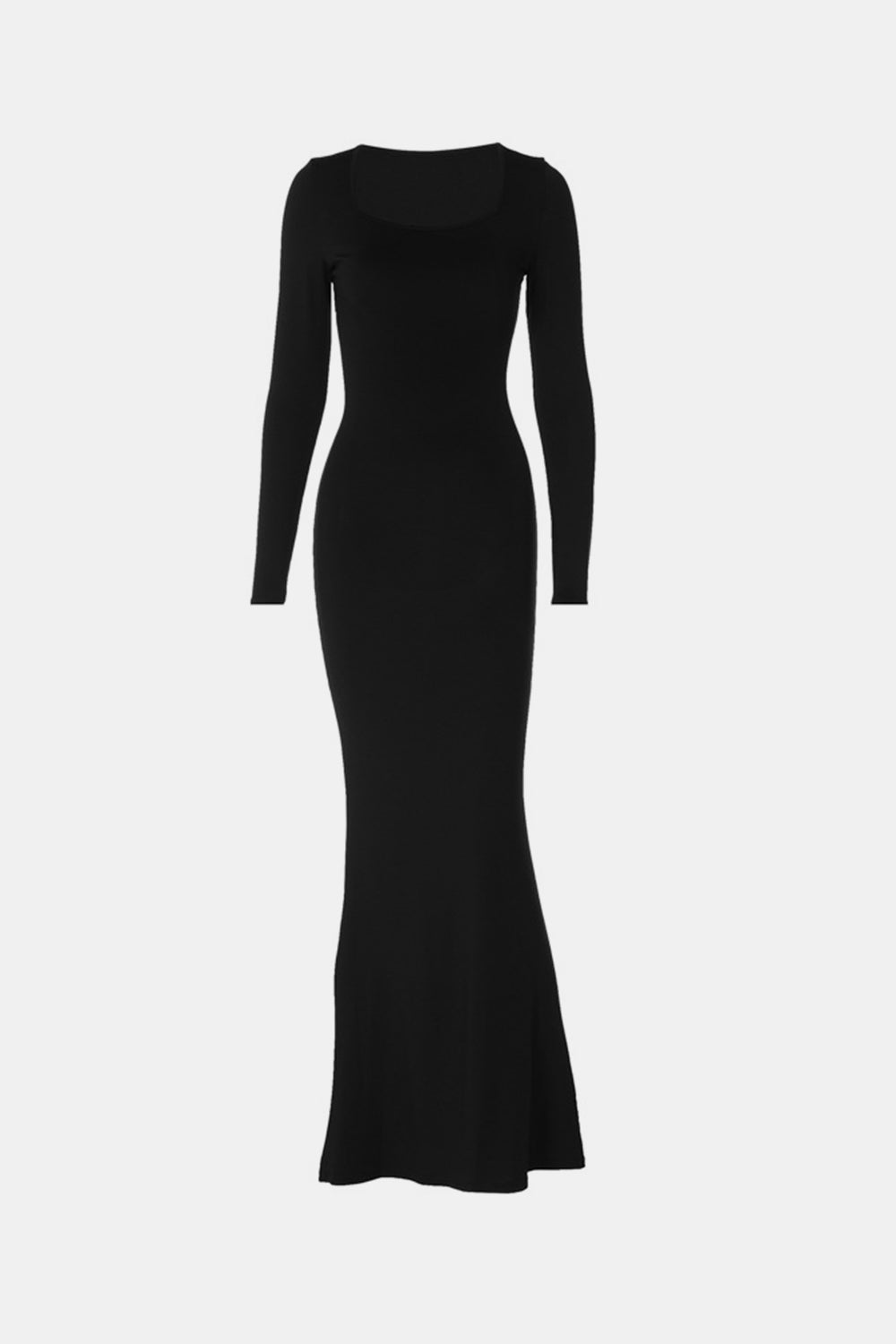 Basic Bae Built-In Shapewear Square Neck Long Sleeve Maxi Dress Maxi Dresses JT's Designer Fashion