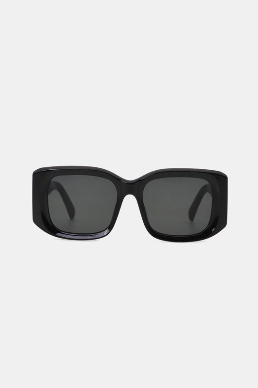 Polycarbonate Frame Rectangle Sunglasses Black One Size Home Accessories JT's Designer Fashion