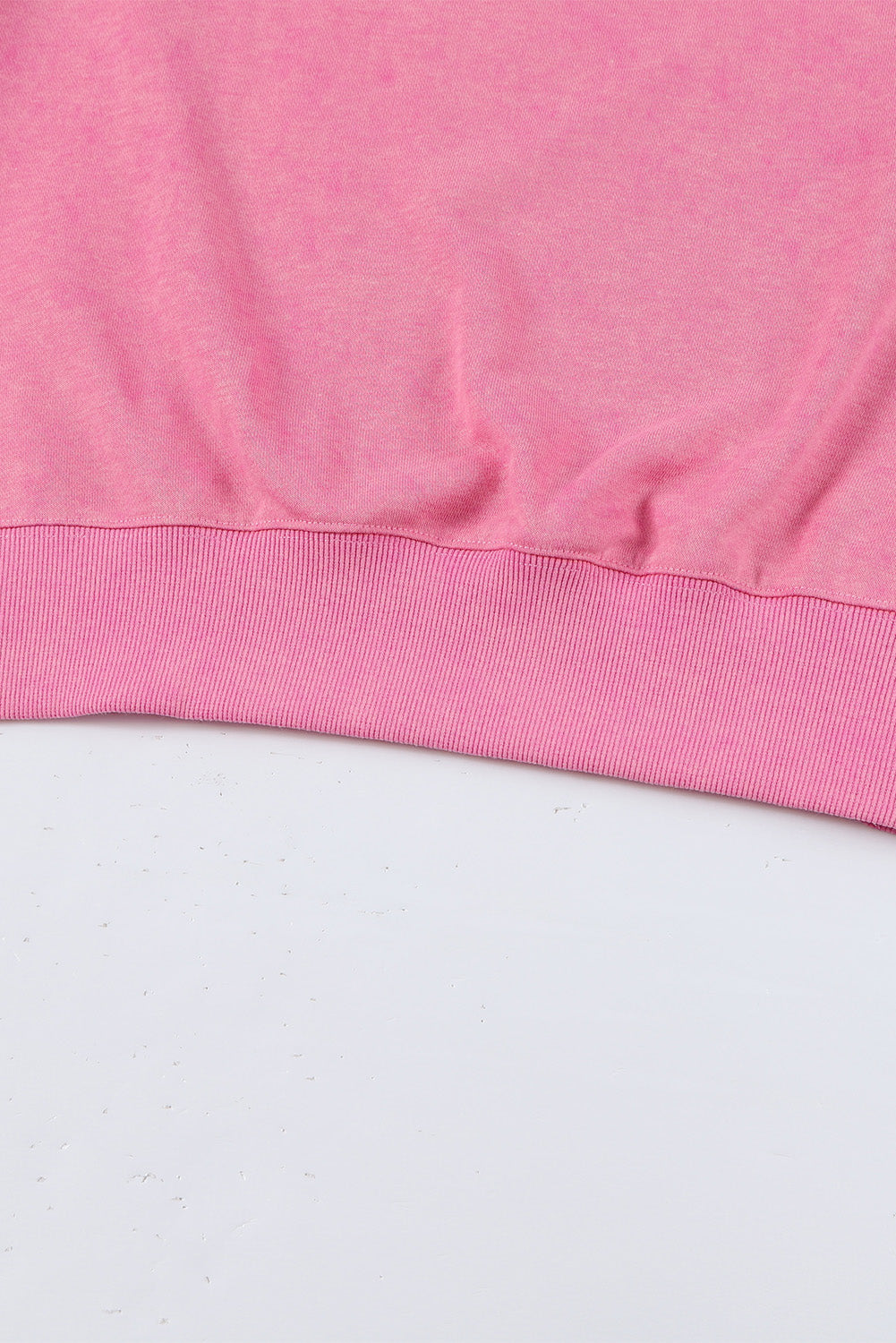 Pink Drop Shoulder Ribbed Trim Oversized Sweatshirt Sweatshirts & Hoodies JT's Designer Fashion