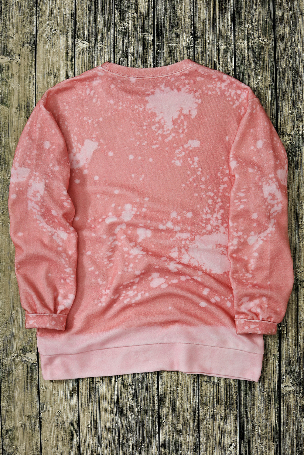 Pink Tie Dye Autumn Pumpkin Graphic Drop Shoulder Sweatshirt Graphic Sweatshirts JT's Designer Fashion