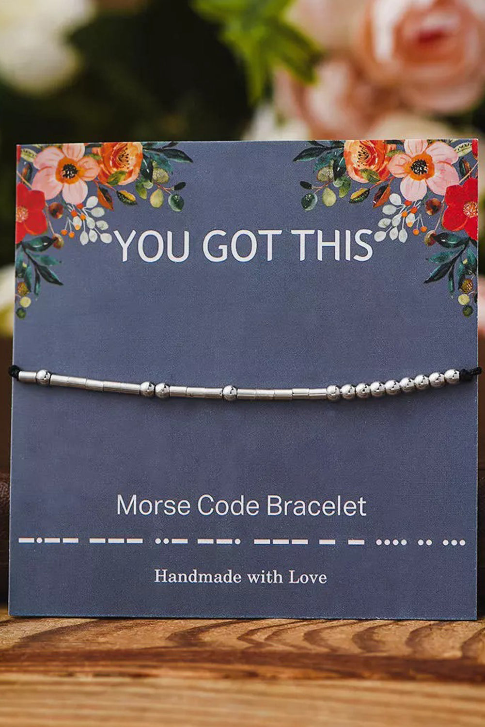 Silver Morse Code Bracelet Jewelry JT's Designer Fashion