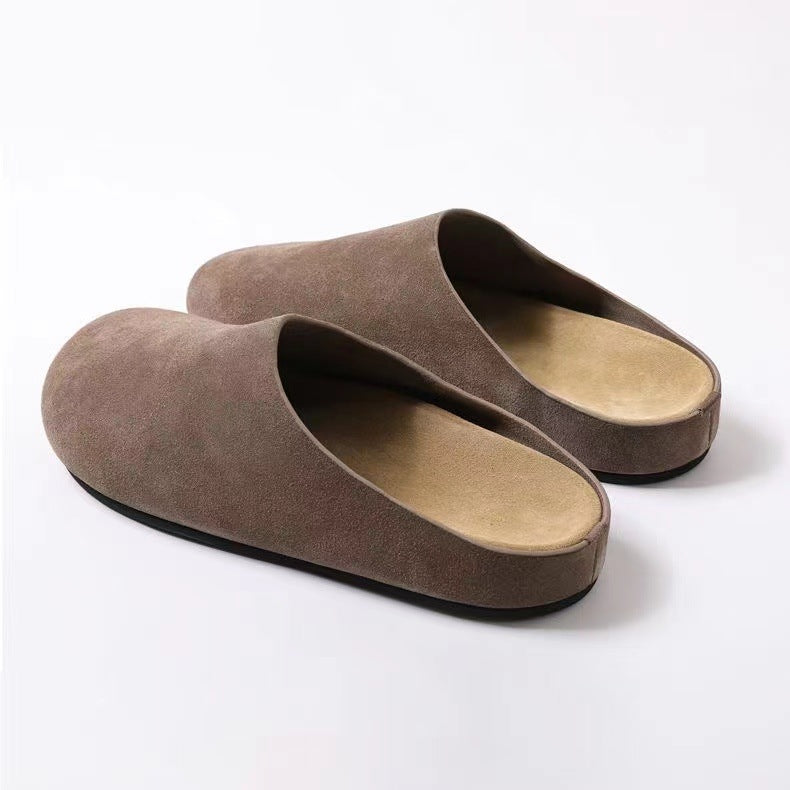 Suede Round Toe Slip-Ons Shoes JT's Designer Fashion