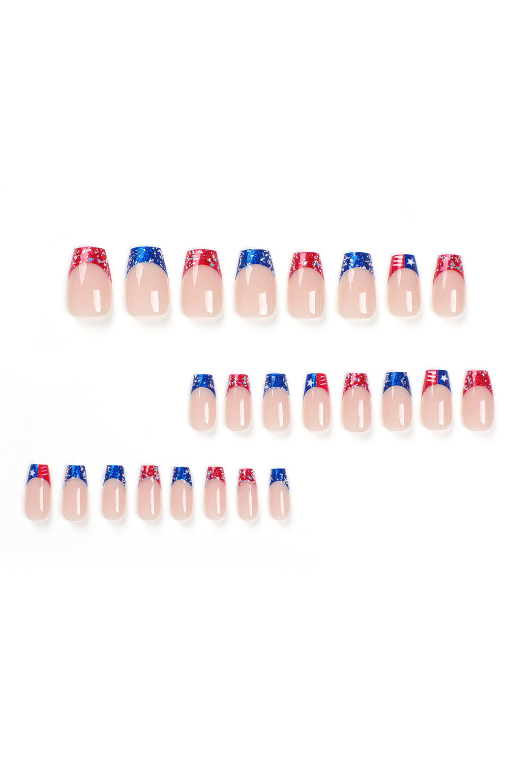 Red Fourth of July Nail Sticker Set Other Accessories JT's Designer Fashion